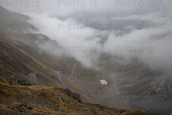 Wafts of mist in the valley