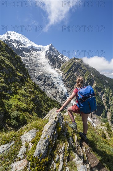 Hiker on hiking trail