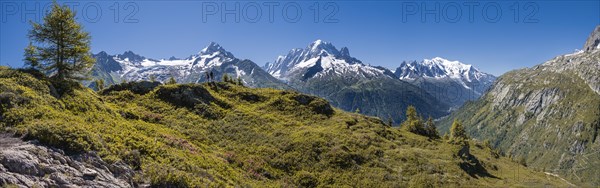 Mountain panorama from Aiguillette de Poisettes