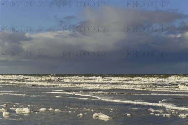 Waves on a sandy beach