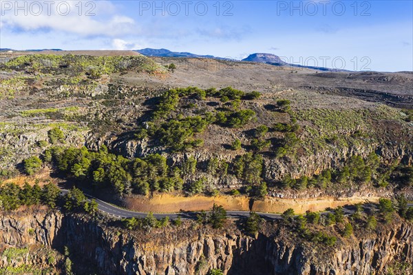 Mountain road in Valle Gran Rey