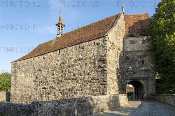 Klingentor in the old town of Rothenburg ob der Tauber