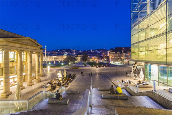 Koenigsbau and Museum of Art at Schlossplatz