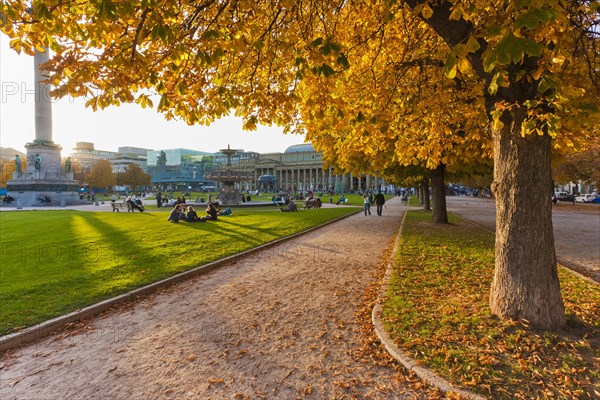 Autumn trees at Schlossplatz