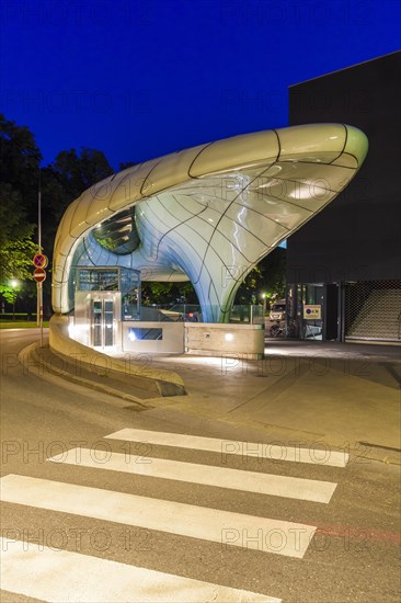 Valley station of the Hungerburgbahn