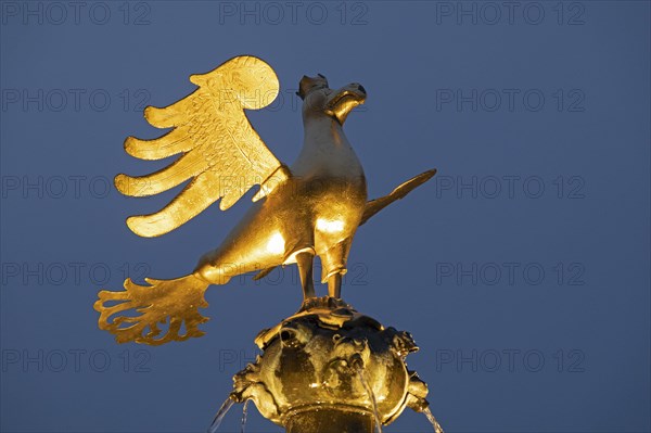 Market fountain with imperial eagle