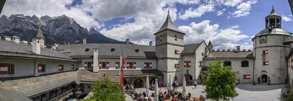 Inner courtyard of Hohenwerfen Castle