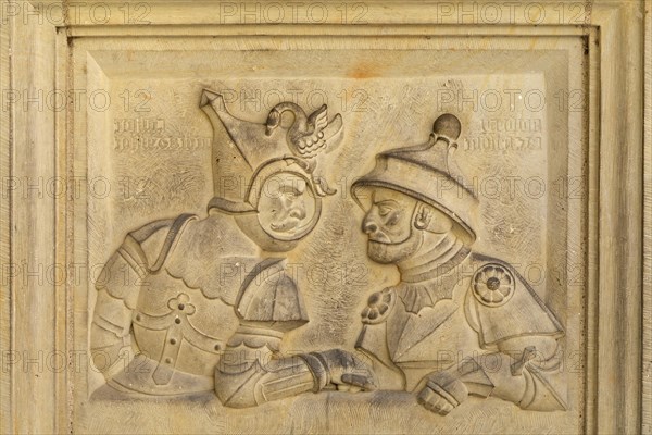 Relief at the Roland Fountain