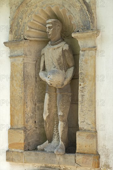 Statue above the entrance portal