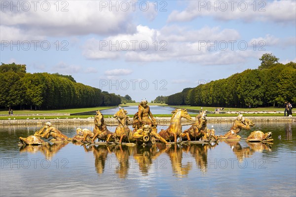 Fountain of Apollo with Apollo in the chariot of the sun