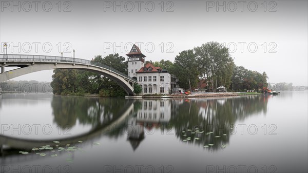 The Abbey Bridge connects Berlin Treptow Koepenick across the Spree with the Island of Youth