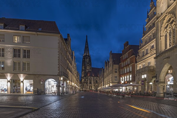 Prinzipalmarkt in the evening