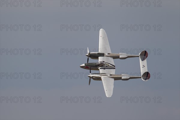 Lockheed P-38 Lightning aircraft in flight