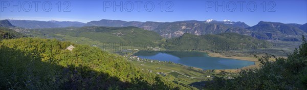 View to the Kalterer See from Altenburg