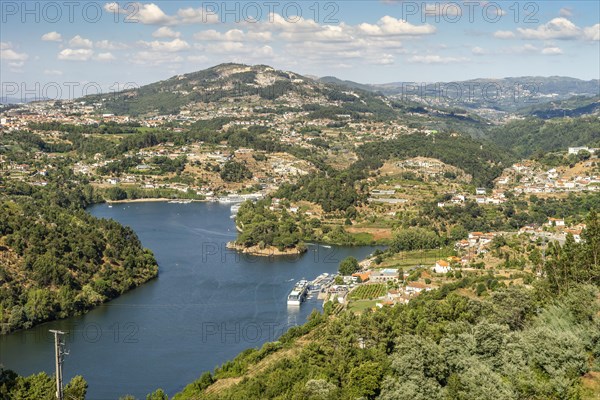 Hilly landscape on the Douro River