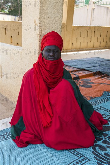 Bodyguard of the Sultan before the Sultans palace of Koure