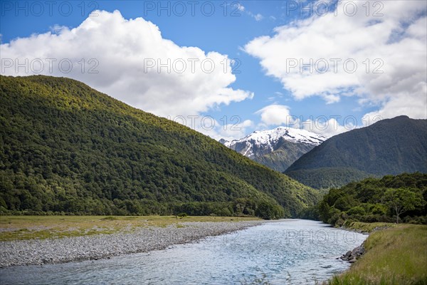 View of snow-capped mountains