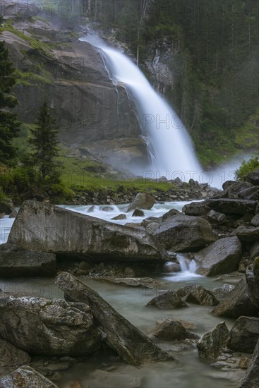 Krimml Waterfall in Hohe Tauern National Park