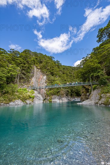 Bridge at the Blue Pools rock pools