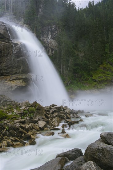 Krimml Waterfall in Hohe Tauern National Park