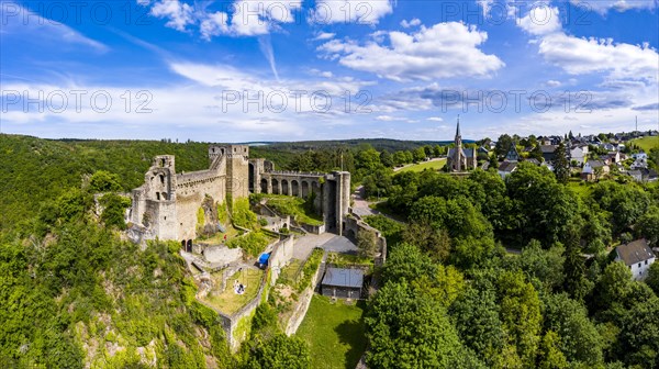 Aerial view of Hohenstein Castle