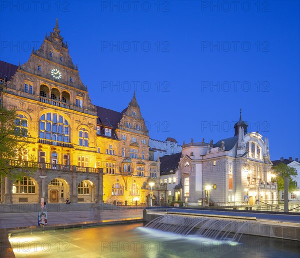 Old town hall and municipal theatre