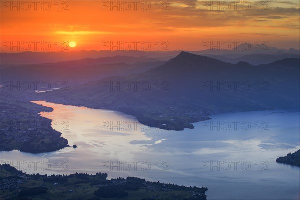 Lake Lucerne with Rigi in the background