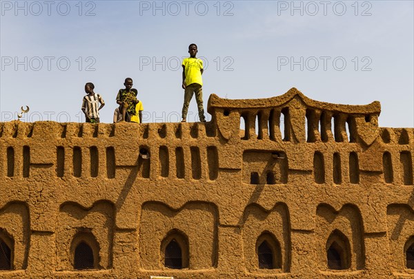 Children on roof