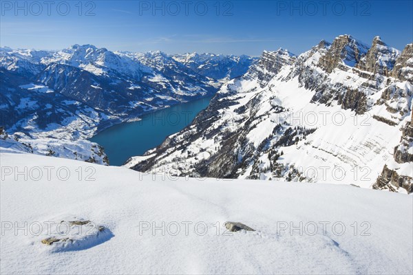 Churfirsten with Wallensee