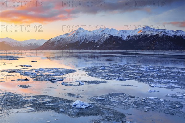 Turnagain Arm and Kenai Mountains