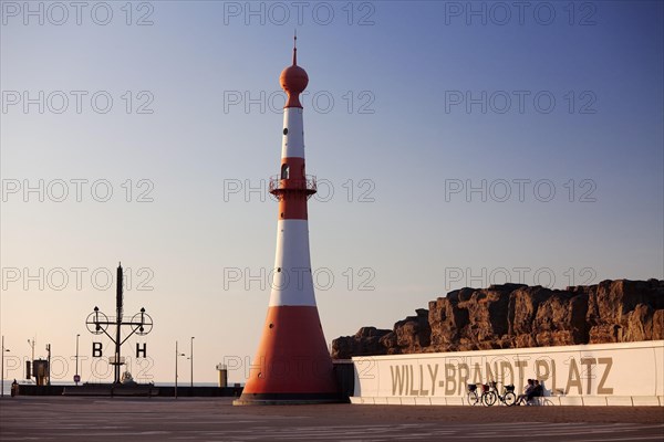 Willy-Brandt-Platz with lighthouse front light and Atlantic Hotel Sail City