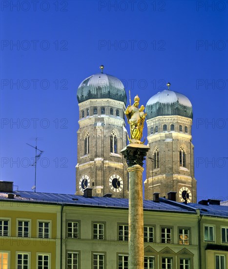 Onion domes of the Church of Our Lady