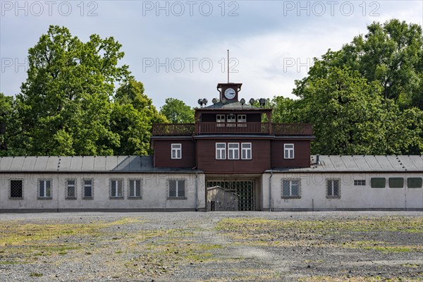 Entrance to the beech forest Concentration Camp Memorial on the Ettersberg