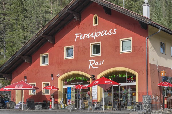 Rest area at the Fernpass