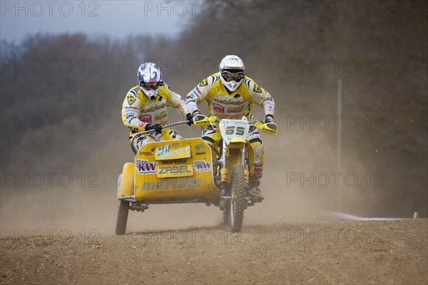 Motorcycle team at a motocross race