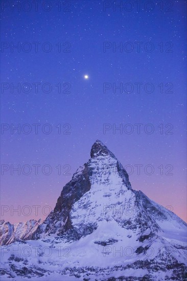 Matterhorn and starry sky