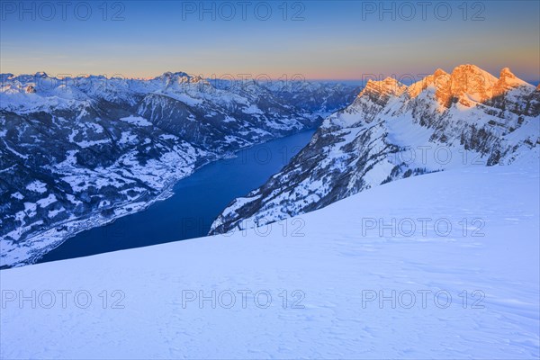 Churfirsten with Wallensee