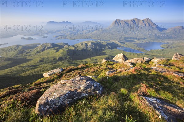 View of Suilven and Cul Mor