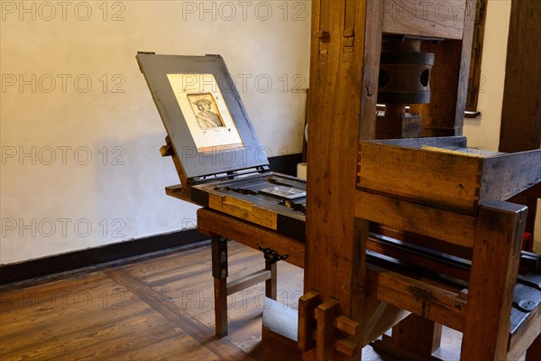 Printing press by Albrecht Duerer