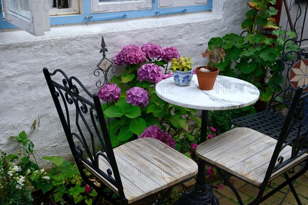 Small round table and chairs