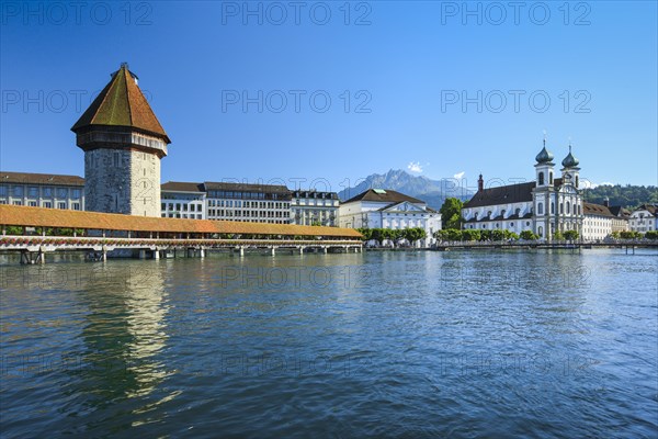 Chapel Bridge with Pilatus