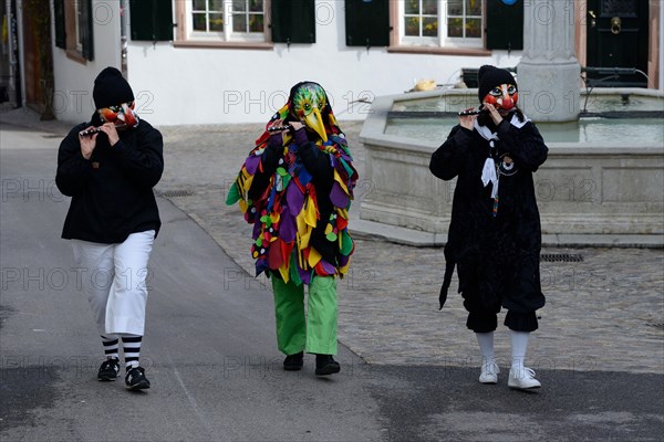 Fasnacht group with piccolos