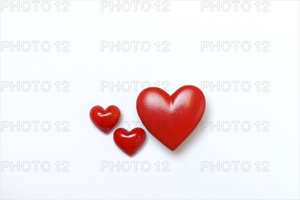 Three red hearts