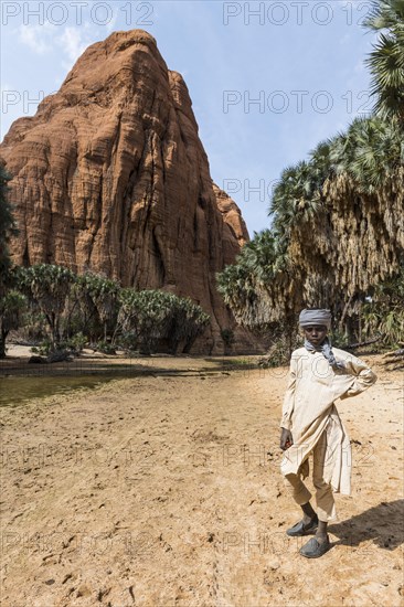 Toubou boy at Guelta d'Archei waterhole