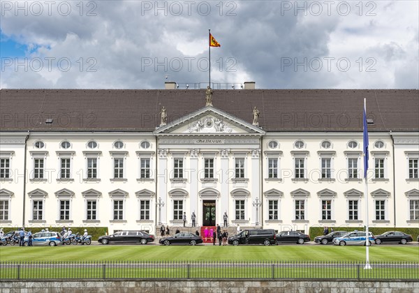 Bellevue Palace with European flag