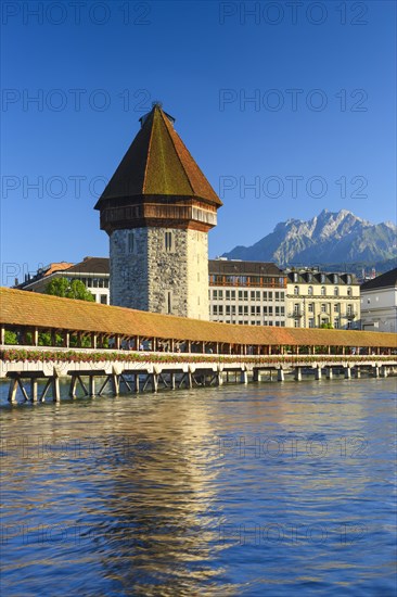 Chapel Bridge with Pilatus