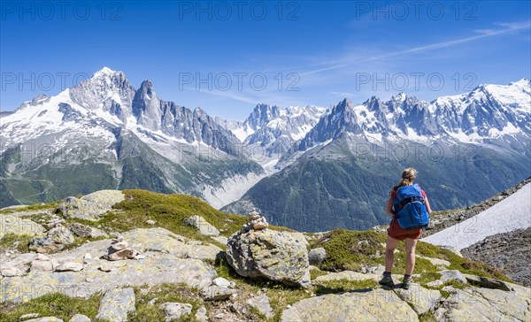 Hiker on hiking trail