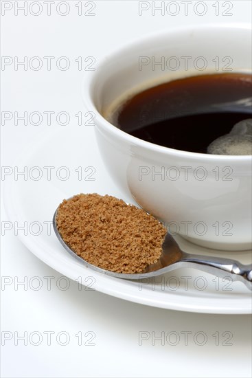 Spoon with coconut blossom sugar