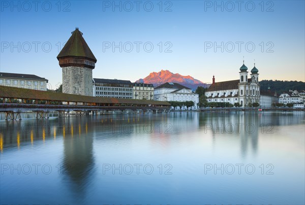 Chapel Bridge with Pilatus