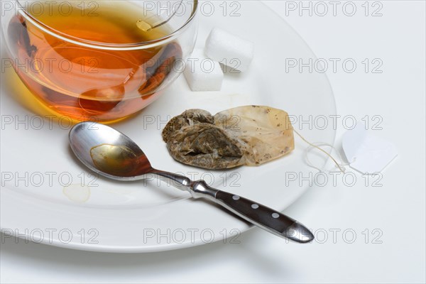 Cup of tea with tea bag